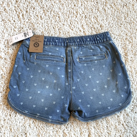 Abercrombie Kids Pull on Denim Shorts - Size 7/8 - Picture 2 of 5